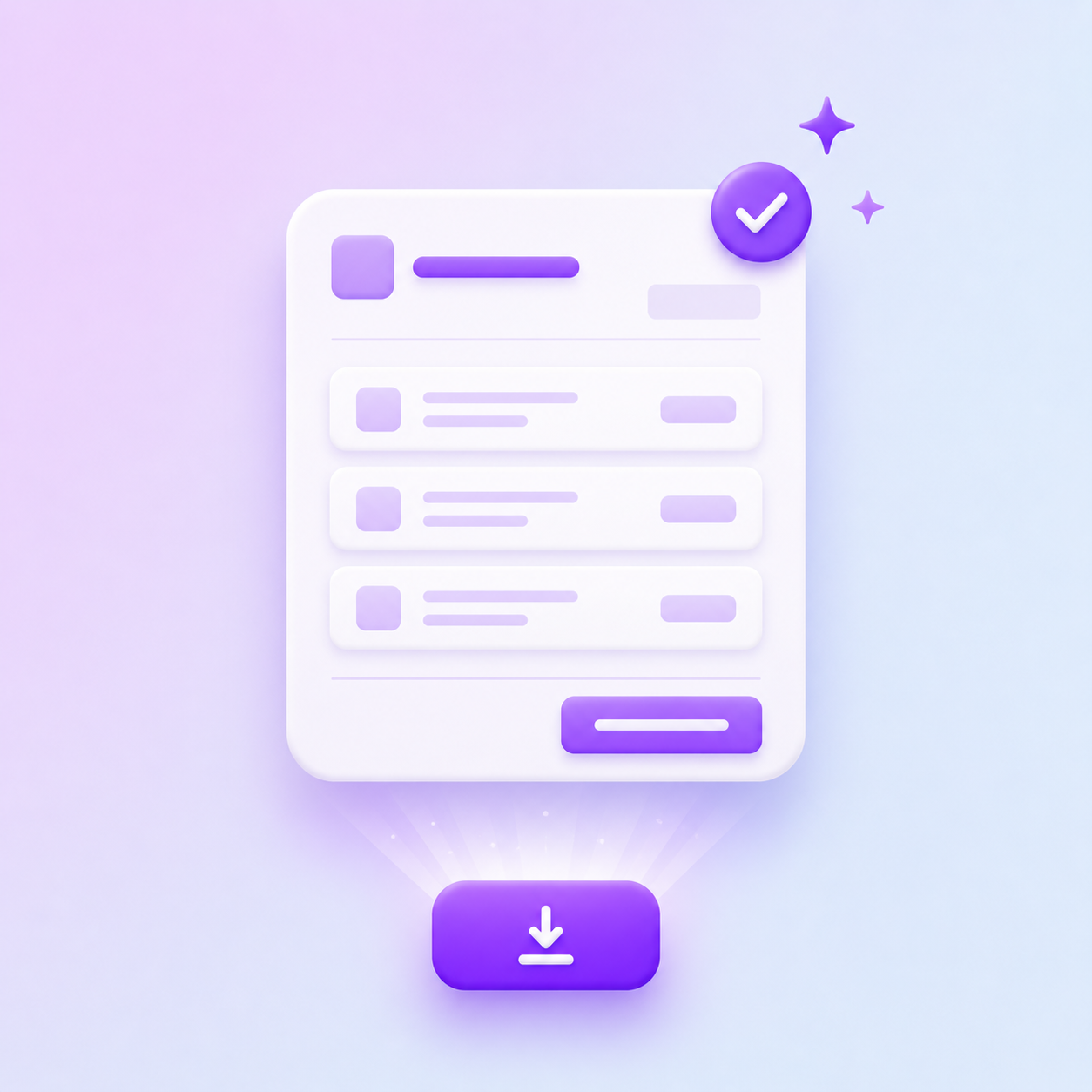 Invoice ready to download as a PDF